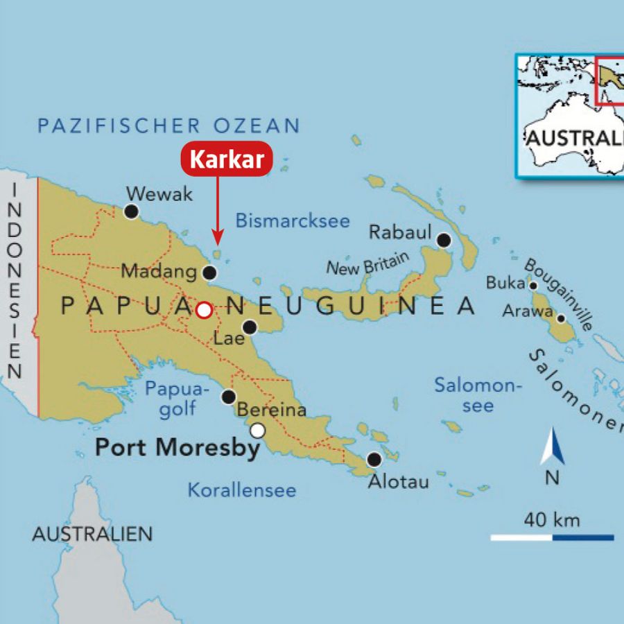 Karte von Papua-Neuguinea