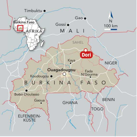 Karte von Burkina Faso