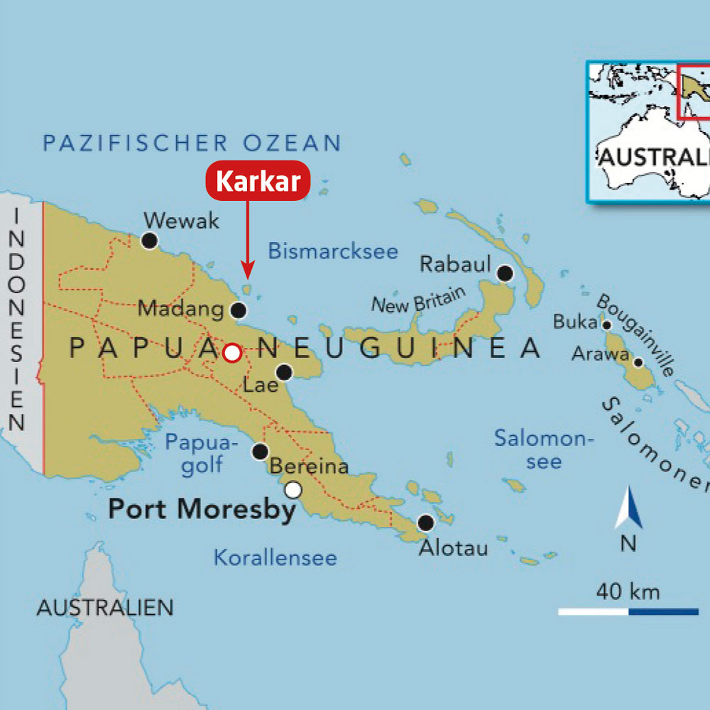 Karte von Papua-Neuguinea