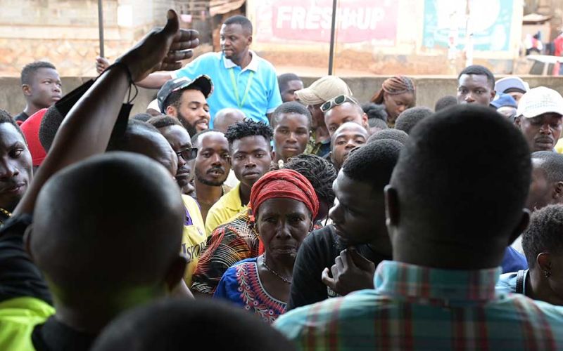 Geflüchtete aus dem Ostkongo suchen in Ugandas Hauptstadt Kampala Zuflucht.