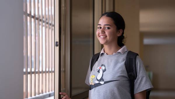 Sophie ist dankbar, dass sie die Al Riaya Schule in Damaskus besuchen kann