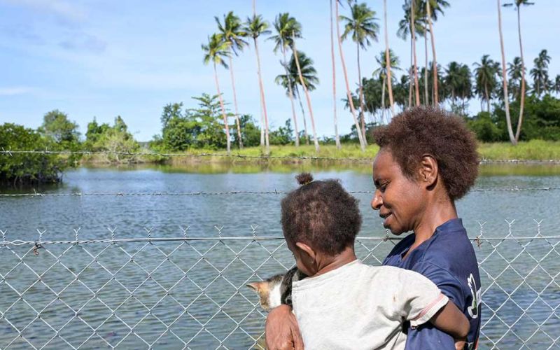 In den Schutzhäusern der katholischen Kirche in Papua-Neuguinea wird Frauen geholfen, die Gewalt erfahren mussten. Foto: Jörg Böthling