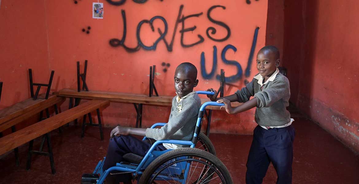 Hier wird Kindern mit Behinderung geholfen: das Projekt "Tei wa Ngai" in Matuu in Kenia.