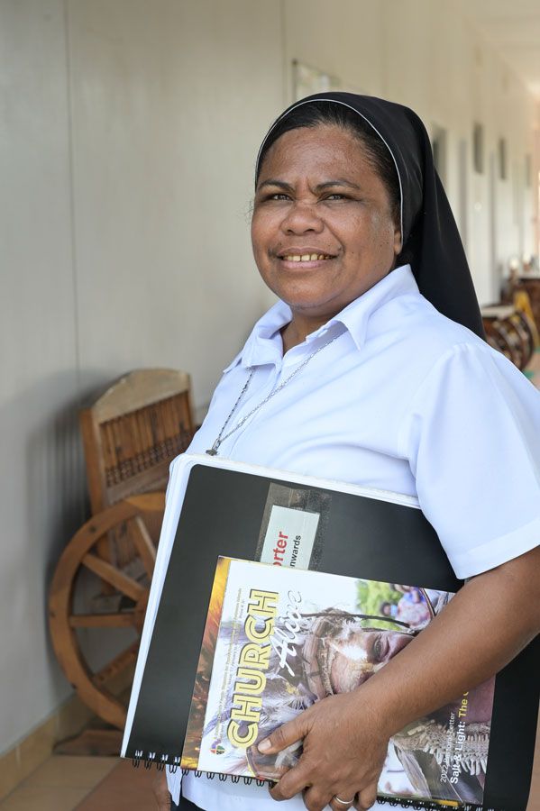 Sr. Daisy, Sprecherin der Bischofskonferenz von Papua-Neuguinea