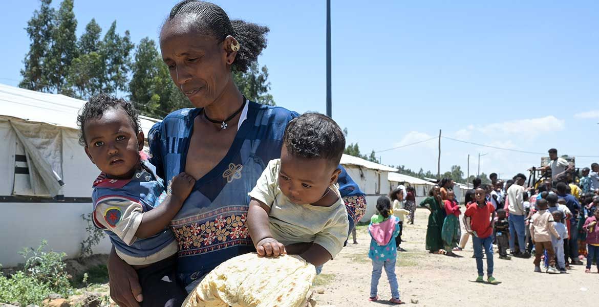 Binnenflüchtlinge in Tigray/Äthiopien.