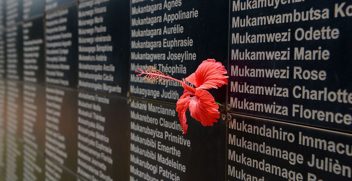 Gedenken an die Opfer des Genozids in Ruanda im Jahr 1994.
